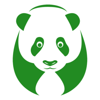 Big Panda Decal (Green)